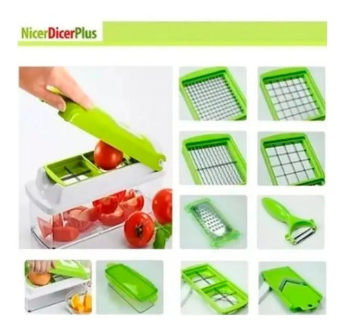 Rallador Picador Frutas Verduras Vegetales Multifuncional
