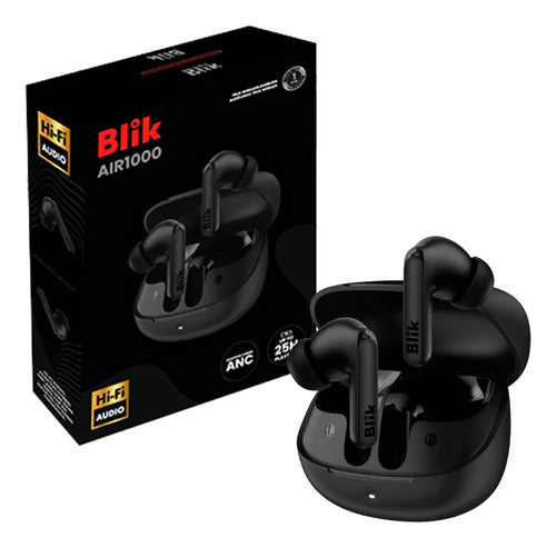 Audifonos Inalambricos Blik Air1000 Tws Anc Enc 25hrs Ipx4 Negro