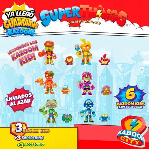 Superthings Guardians Of Kazoom 3 Kid +3 Superthing +3 Accs