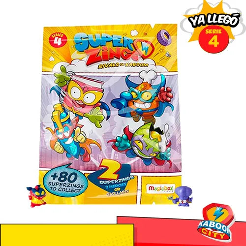 1 Sobre Twopack Superzings Serie 4 Original Coleccionables