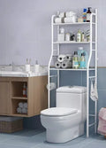 Estante Mueble Organizador Baño 3 Niveles Color Blanco   Blanco
