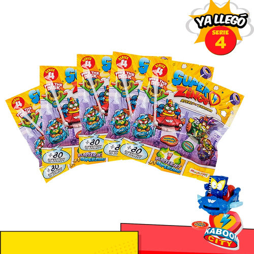 5 Sobres Blasterjet Superzings Serie 4 Original Coleccion