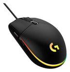 Mouse Gamer Logitech G203 Lightsync Óptico De 8000 Dpi Con 6 Botones Negro