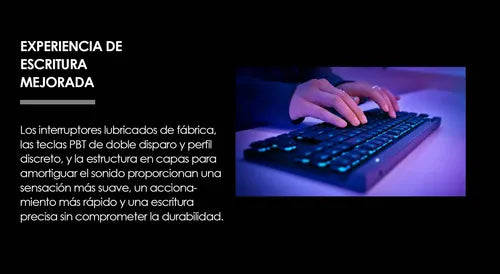Teclado Gamer Inalambrico Logitech G515 Recargable Luces Negro Inglés Us