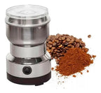 Moledor Electrico Molinillo De Cafe Granos Semillas Legumbre Plateado