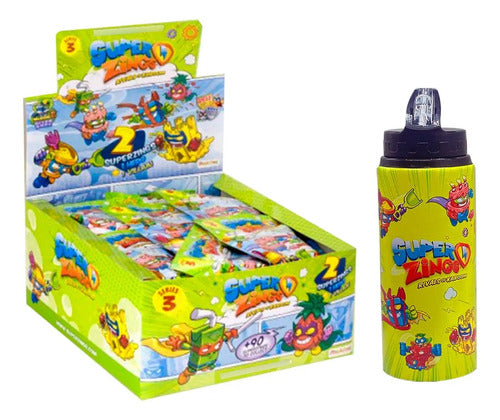 Pack Caja Twopack 30 Sobres Superzings + 1 Botella Serie 3
