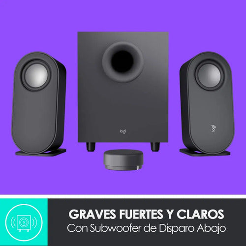 Parlantes Y Subwoofer Logitech Z407 80w Control Inalambrico Negro
