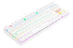Teclado Gamer Redragon Kumara K552w Red Rainbow Tkl Ag Nkro Blanco Español Latinoamérica