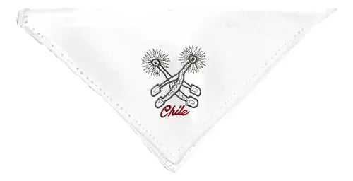 Pañuelo Cueca Competencia Fiestas Patrias Danzas Espuela Blanco Espuela