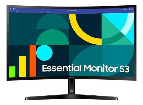 Monitor Curvo Samsung Essential S3 24in Fhd 100hz 4ms Vesa Negro