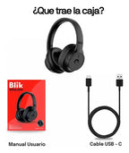 Audifonos Inalambrico Blik Soul250 Bluetooth 5.4 Bateria 20h Negro