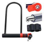 Candado U Lock Para Bicicleta Y Moto 2 Llaves Anti Robo Color Negro