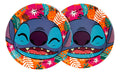 Pack 10 Platos Stitch Cumpleaños Fiestas Celebraciones 18cm Multicolor