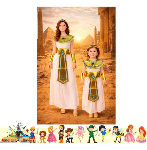 Disfraz Cleopatra Cuentos Infantiles Dia Del Libro Halloween Blanco
