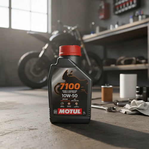 Aceite Motul 7100 10w50 1l Aceite Motor 4t Sintetico Motos