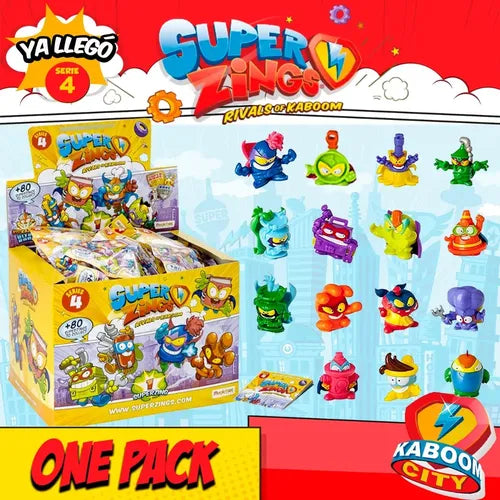 Superzings Serie 4 Original 25 Sobres Onepack Coleccionables
