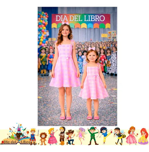 Disfraz Barbie Cuentos Infantiles Dia Del Libro Halloween Rosado