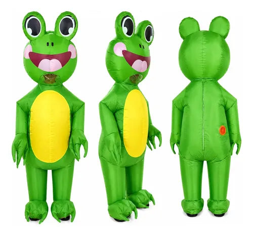 Disfraz Inflable Sapito Rana Halloween Fiestas Adultos Inflable Sapito 160-190 Adulto