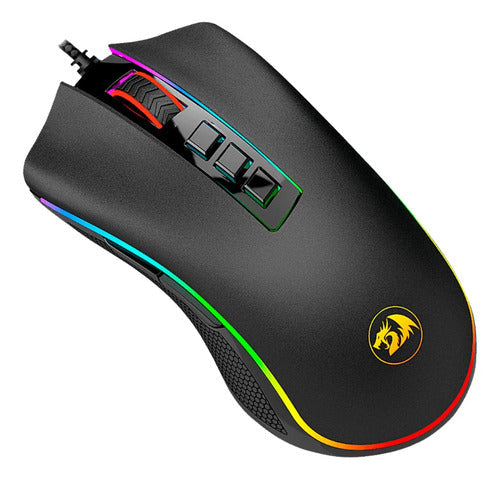 Mouse Gamer Redragon Cobra 10.000dpi 8 Botones Programables Negro