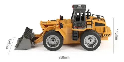 Camión Caterpillar A Control Remoto Realista 1:18 Señal 2.4g Amarillo