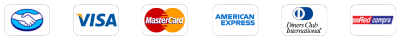 Webpay, Visa, MasterCard, American Express, Diners, Redcompra