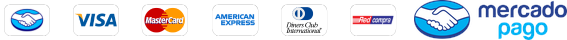 Webpay, Visa, Mastercard, American Express, Diners Club, Redcompra, Mercado Pago